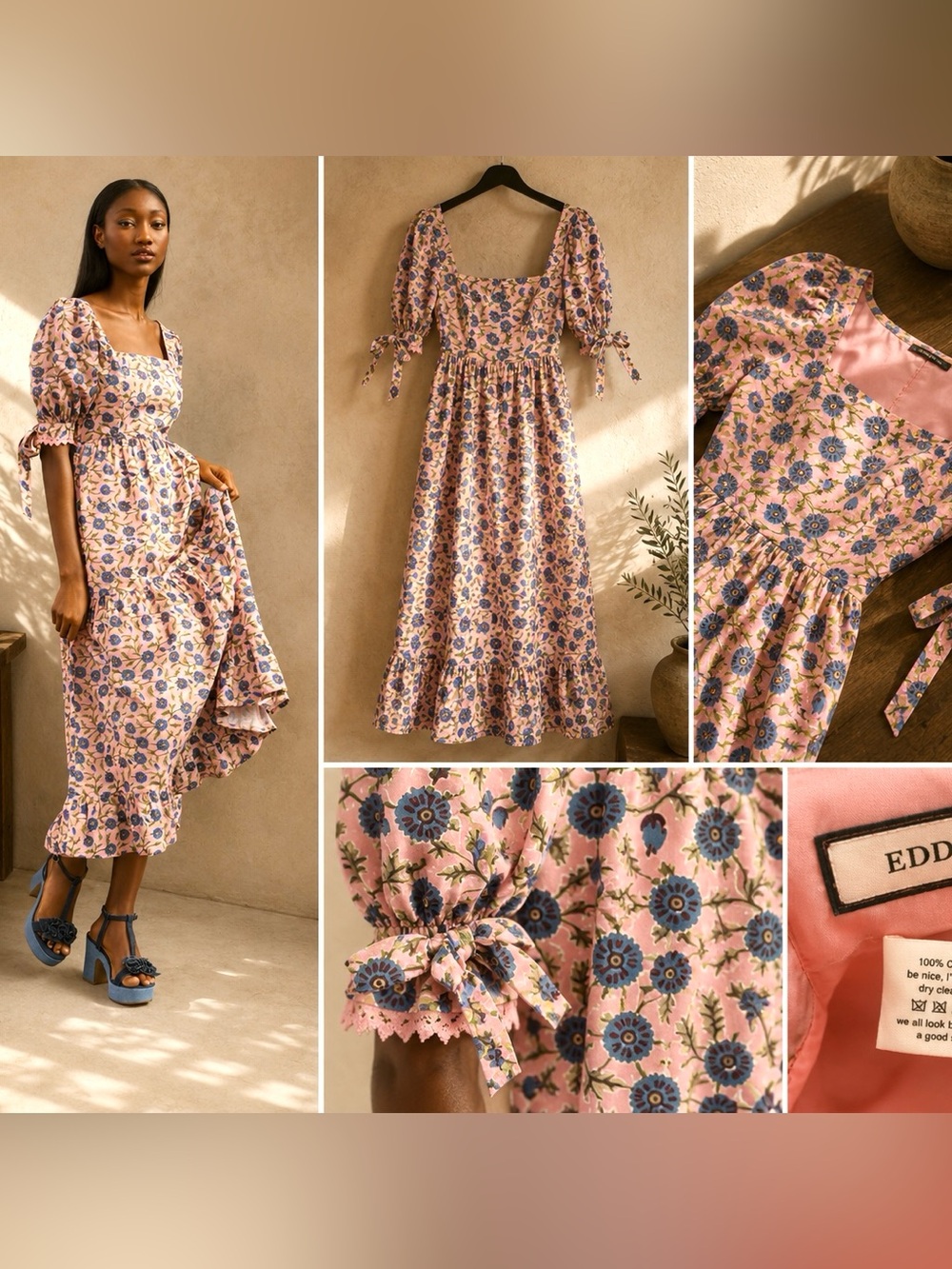 Eddy Squareneck Midi Dress - Picture 14 of 14